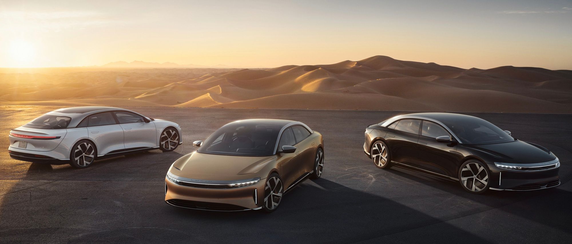 Lucid begins production of its flagship Air sedan, deliveries to begin next month