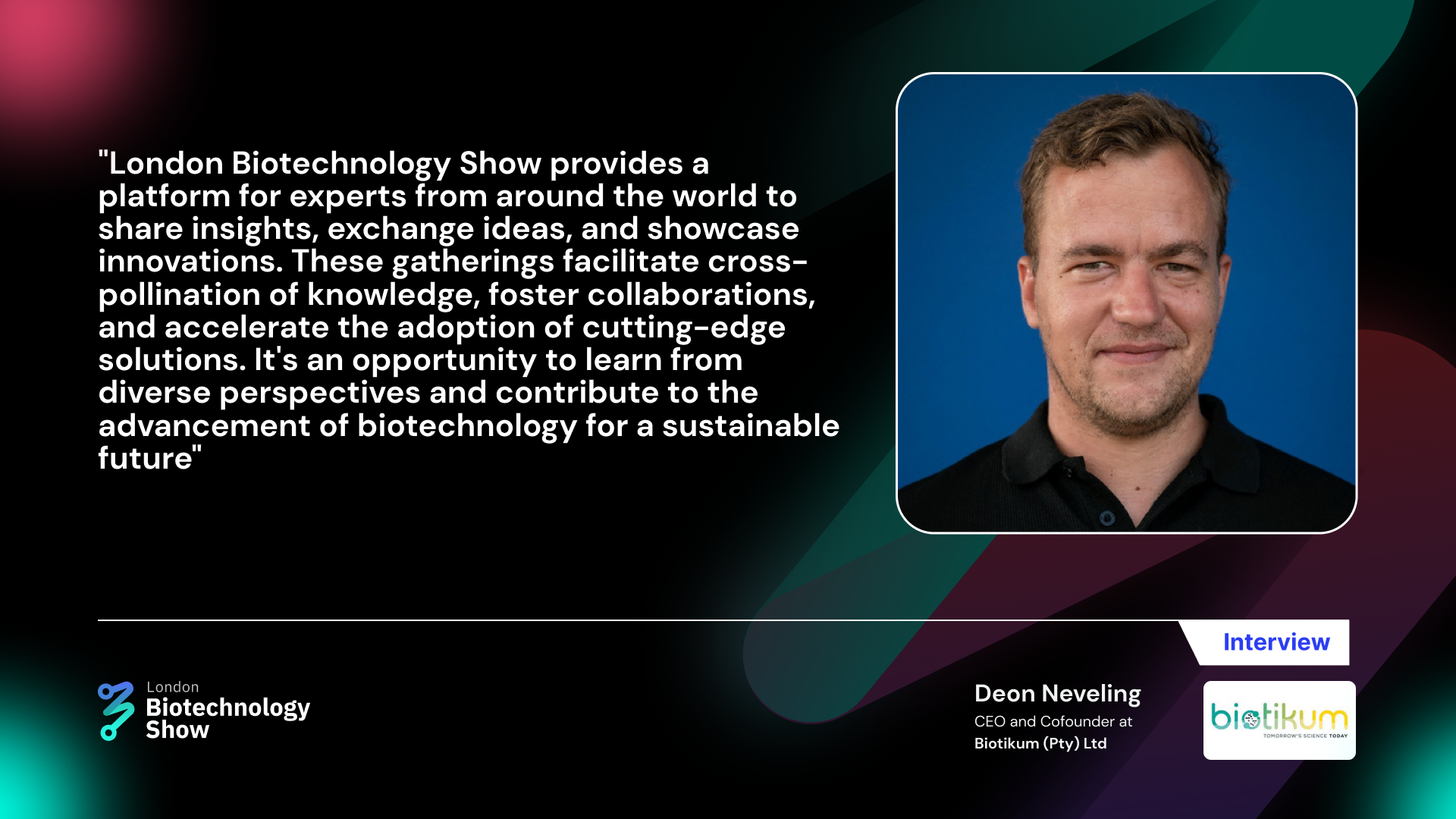 An Informative Q&A Session with Deon Neveling, CEO and Co-founder of Biotikum