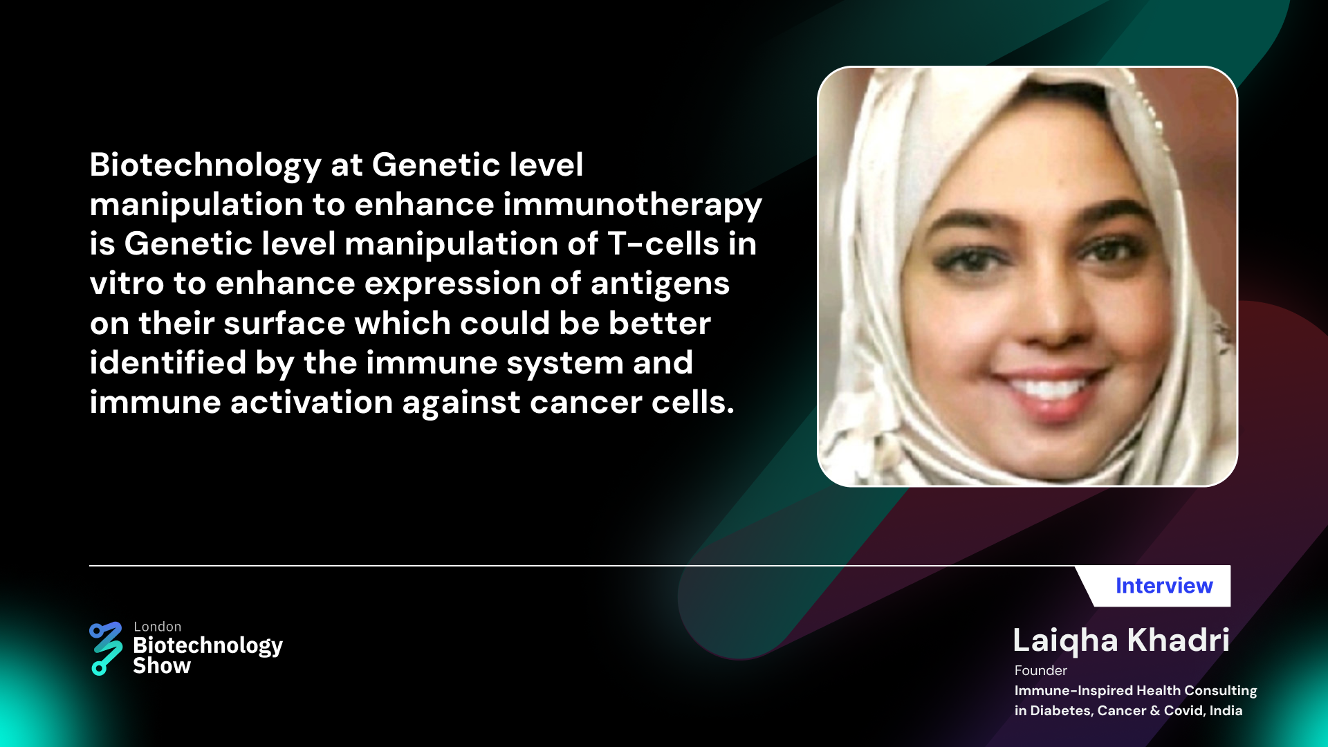 Insightful Session with for Laiqha Khadri, Founder of Immune-Inspired Health Consulting