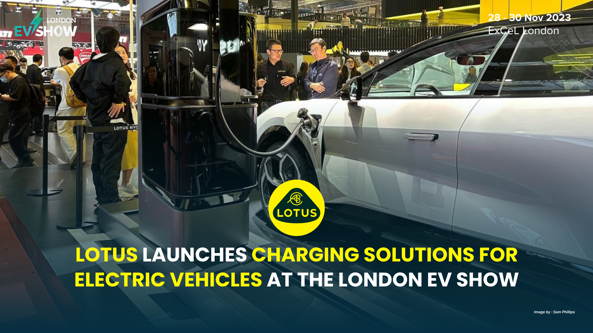 LOTUS LAUNCHES CHARGING SOLUTIONS FOR ELECTRIC VEHICLES AT THE LONDON EV SHOW