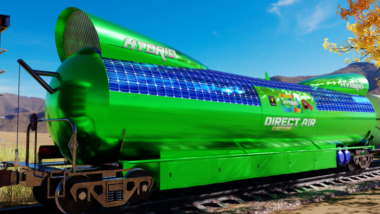 CO2Rail, A ClimateTech Startup, Teases Innovative Carbon Capture Train Concept.
