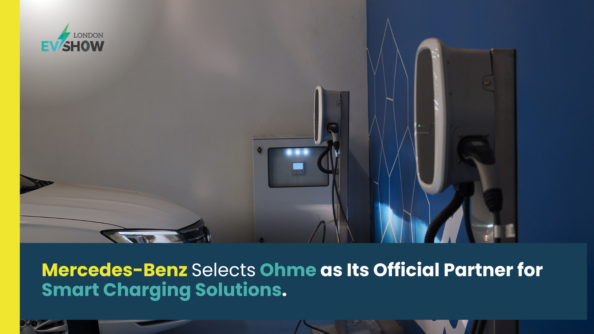Mercedes-Benz Selects Ohme as Its Official Partner for Smart Charging Solutions.