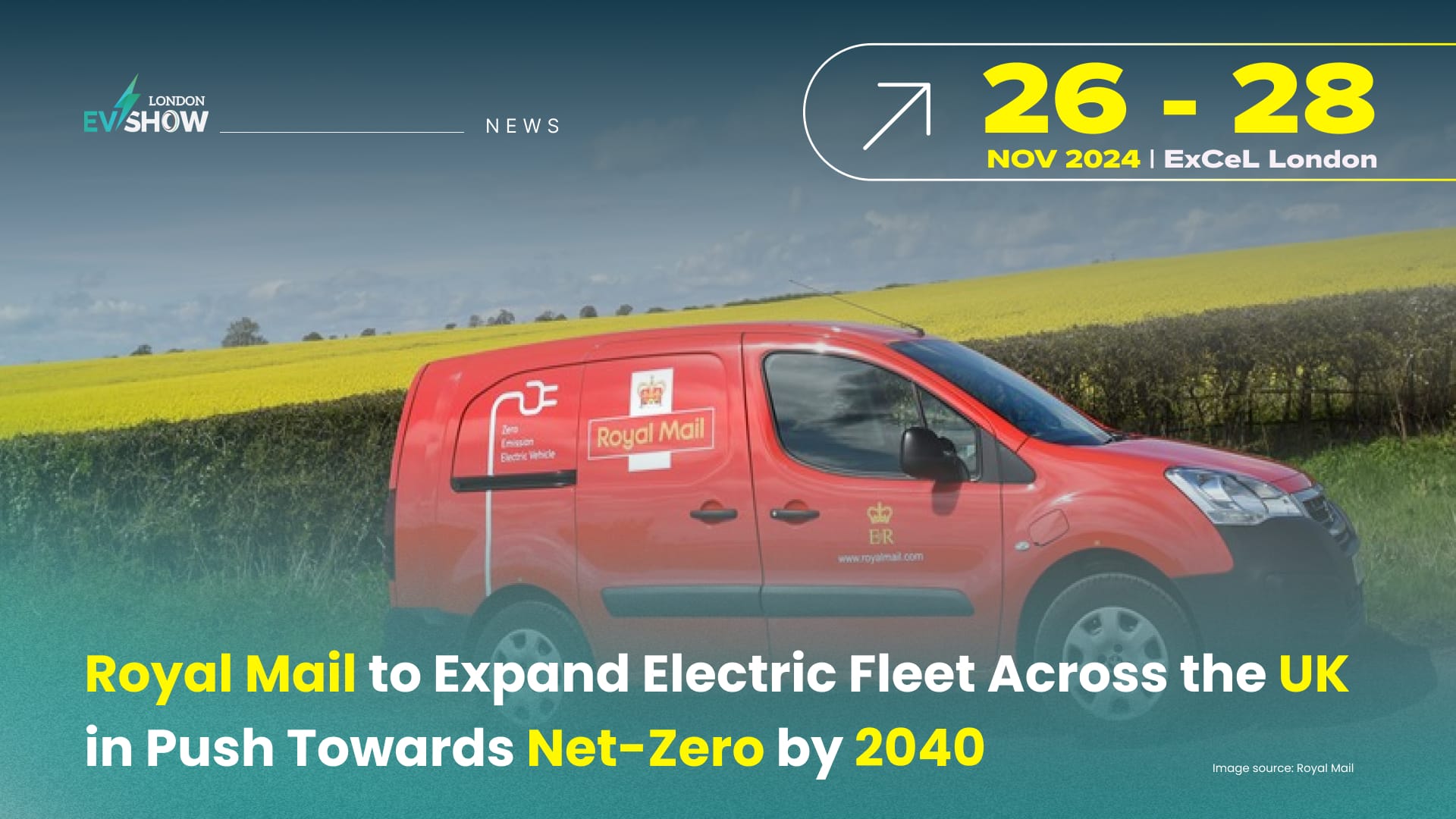 Royal Mail to Expand Electric Fleet Across the UK in Push Towards Net-Zero by 2040