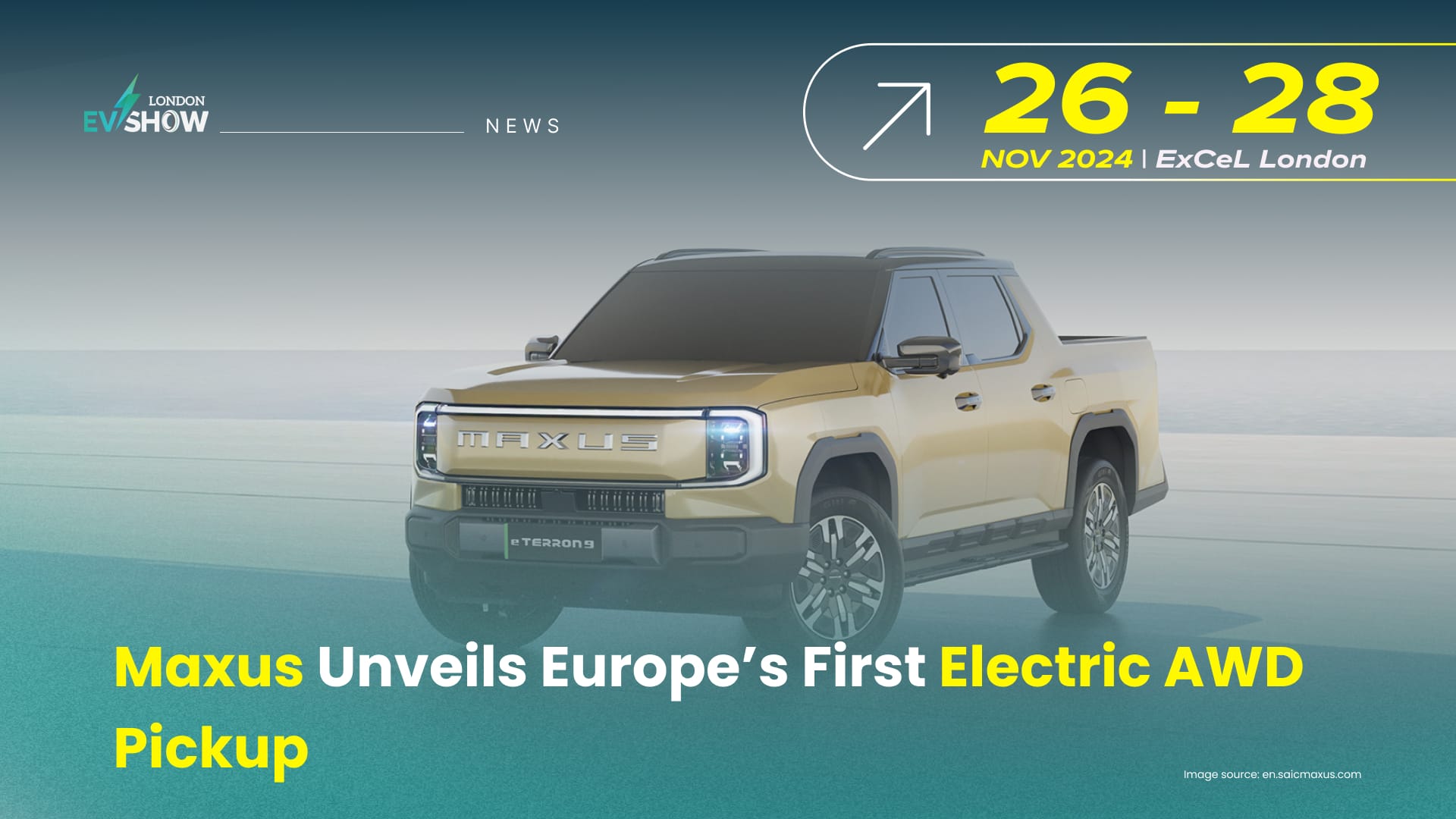 Maxus Unveils Europe’s First Electric AWD Pickup