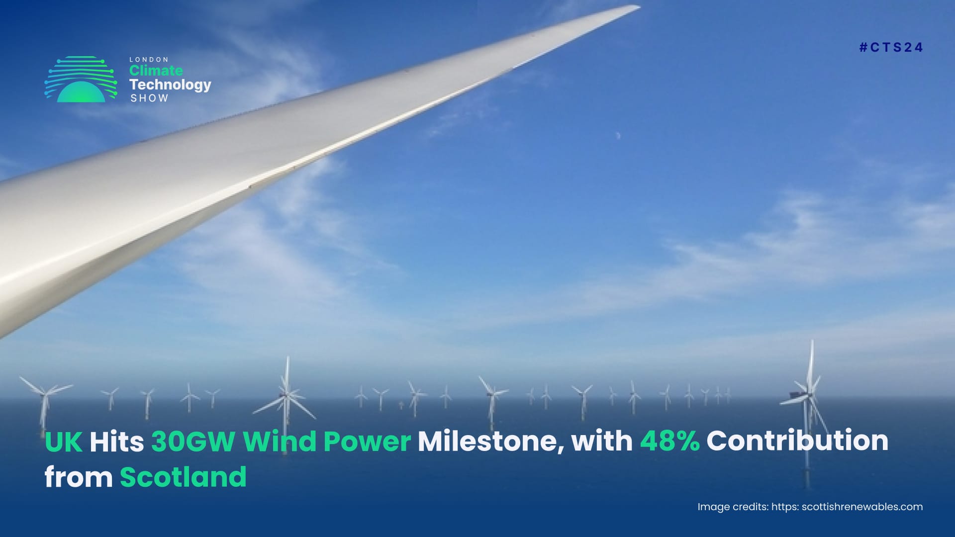 UK Hits 30GW Wind Power Milestone, with 48% Contribution from Scotland