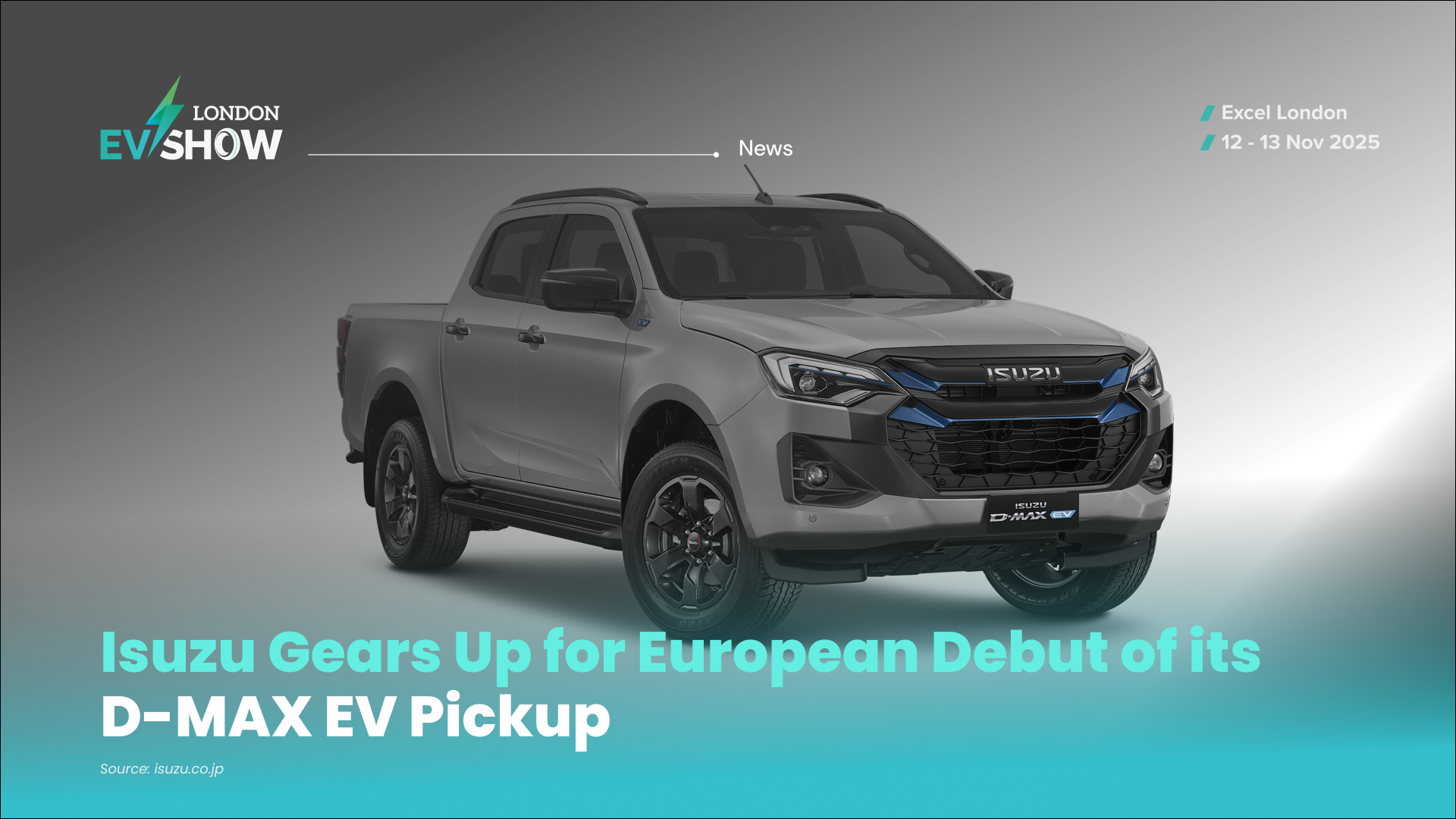Isuzu Gears Up for European Debut of Its D-MAX EV Pickup