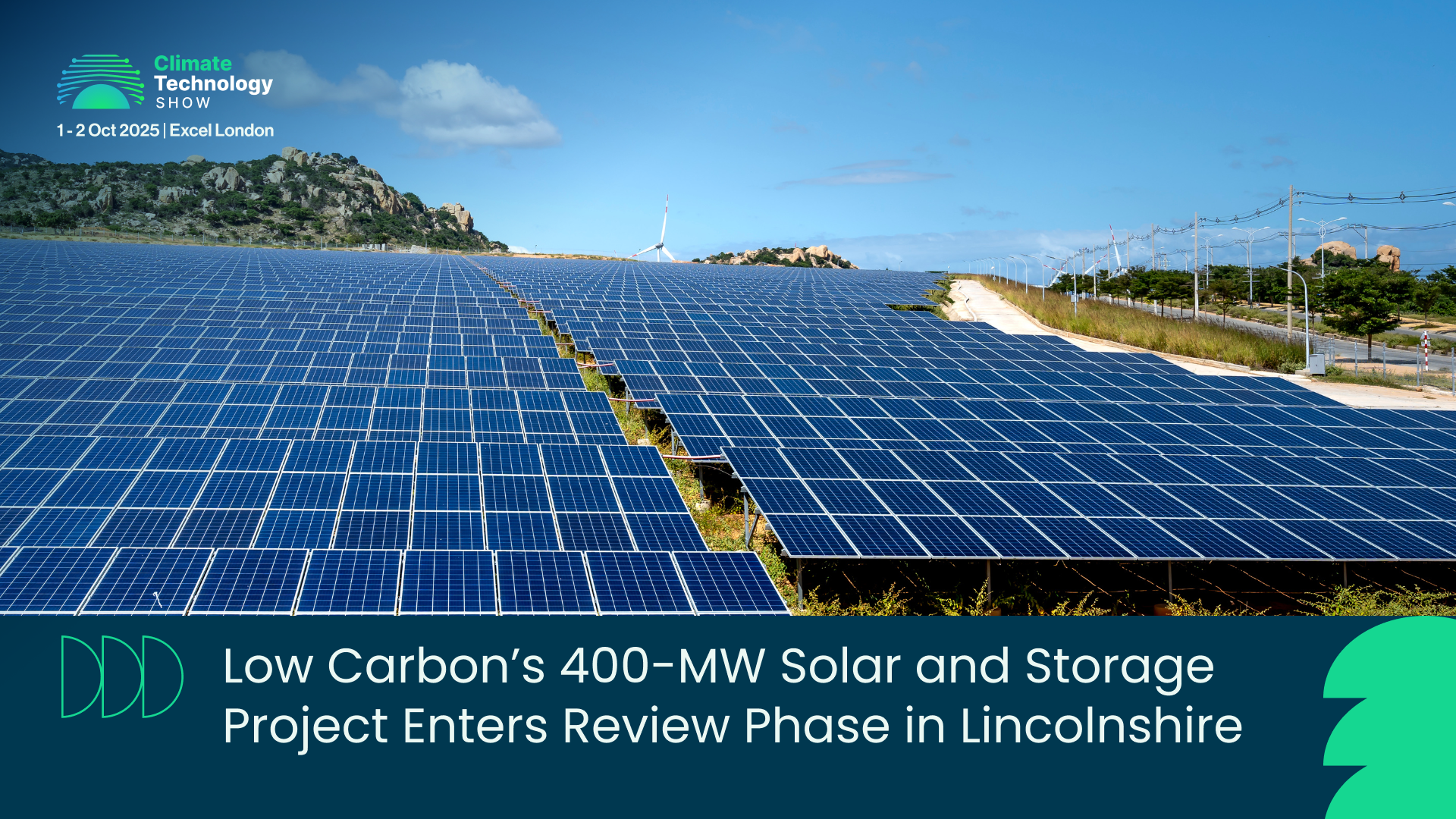 Low Carbon’s 400-MW Solar and Storage Project Enters Review Phase in Lincolnshire