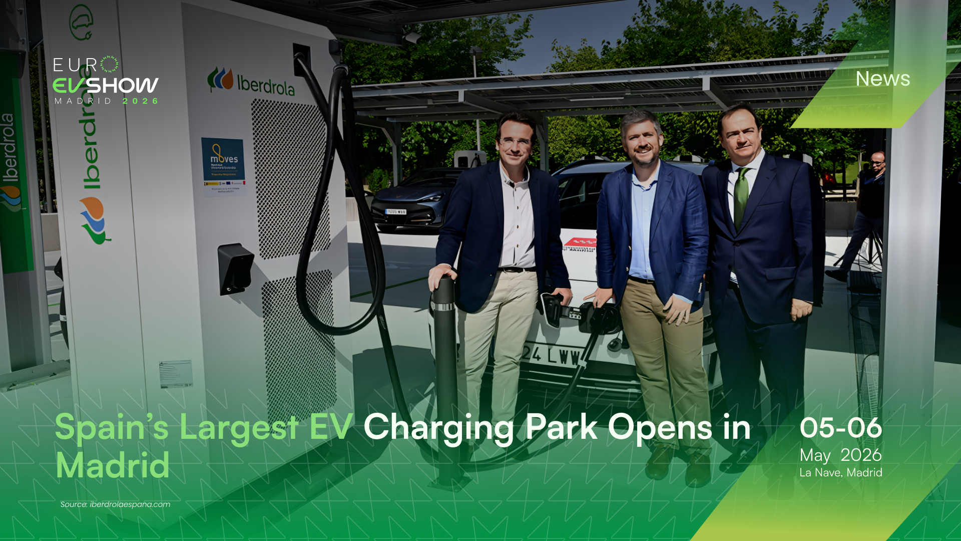 Spain’s Largest EV Charging Park Opens in Madrid