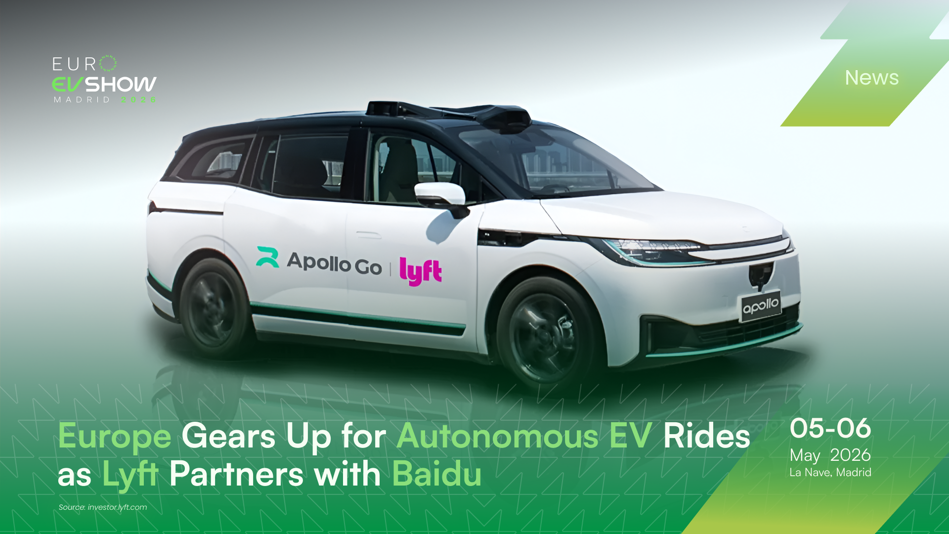 Europe Gears Up for Autonomous EV Rides as Lyft Partners with Baidu