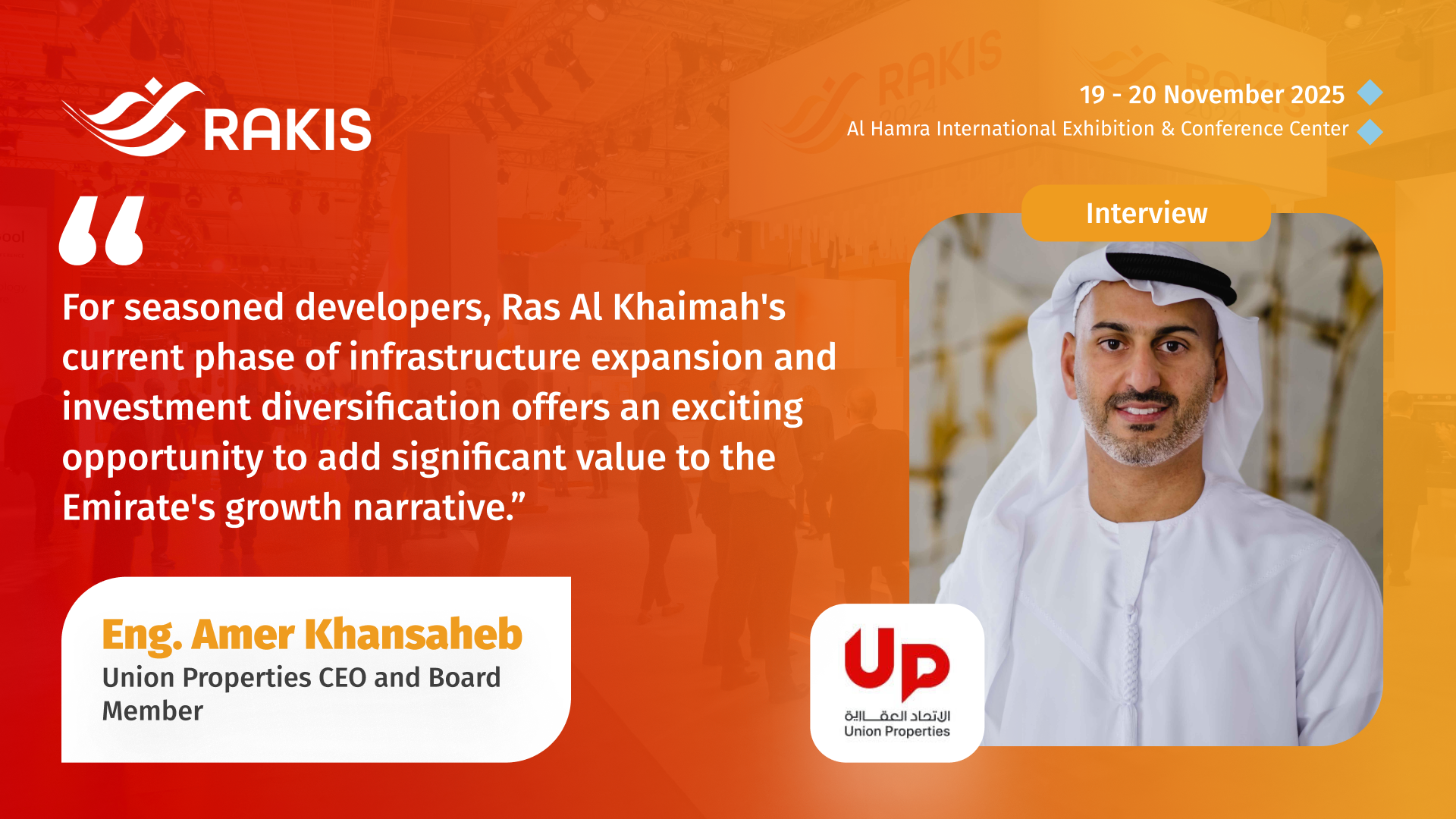 Opportunities Across UAE’s Property Market: A Conversation with Eng. Amer Khansaheb, Union Properties CEO and Board Member