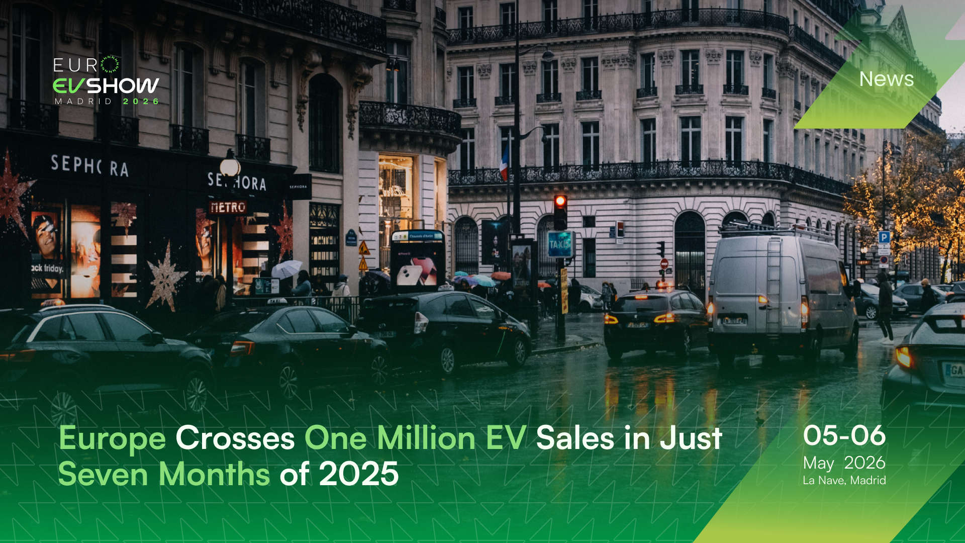 Europe Crosses One Million EV Sales in Just Seven Months of 2025