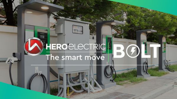 Hero Electric And BOLT Partner To Install 50,000 EV Charging Stations