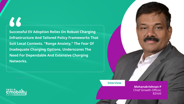 An Insightful Q&A Session With Mohanakrishnan P, Chief Growth Officer at 82Volt.