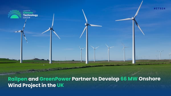 Railpen and GreenPower Partner to Develop 66 MW Onshore Wind Project in the UK