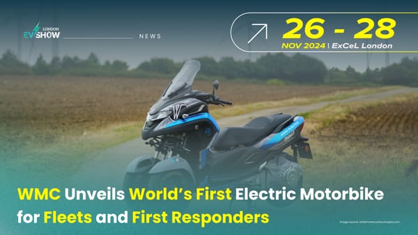 WMC Unveils World’s First Electric Motorbike for Fleets and First Responders