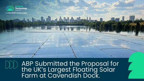 ABP submitted the Proposal for the UK’s Largest Floating Solar Farm at Cavendish Dock.