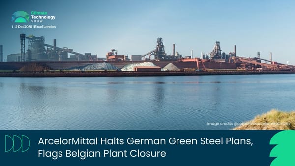 ArcelorMittal Halts German Green Steel Plans, Flags Belgian Plant Closure