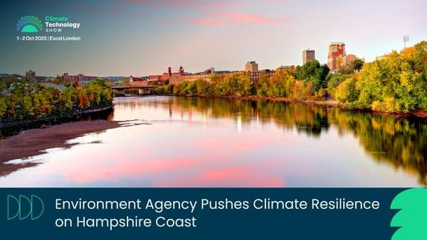 Environment Agency Pushes Climate Resilience on Hampshire Coast
