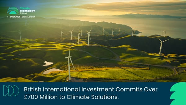 British International Investment Commits Over £700 Million to Climate Solutions.