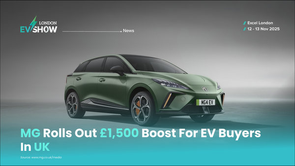 MG Rolls Out £1,500 Boost for EV Buyers in UK