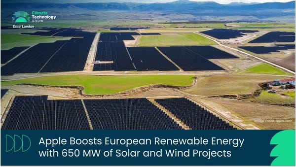 Apple Boosts European Renewable Energy with 650 MW of Solar and Wind Projects