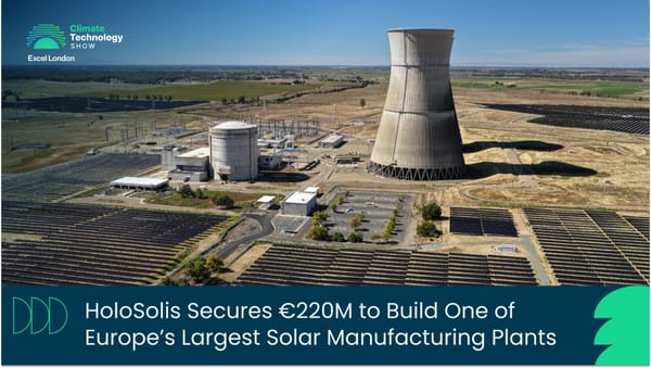 HoloSolis Secures €220M to Build One of Europe’s Largest Solar Manufacturing Plants