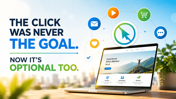 The Click Was Never the Goal. Now It's Optional Too.